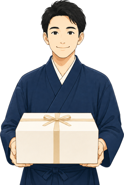 贈り物を丁寧にお届けする工房の職人